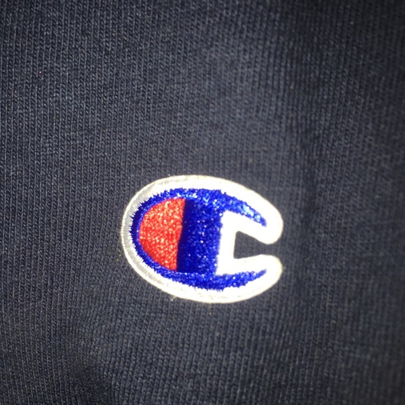 Supreme x Champion Navy Long Sleeve - Picture 5 of 8